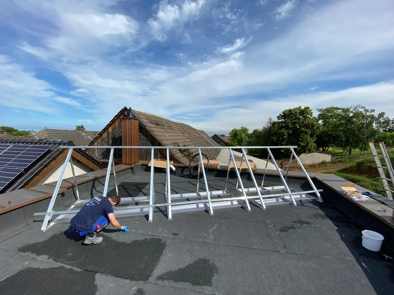 Solar Konstruktionsaufbau