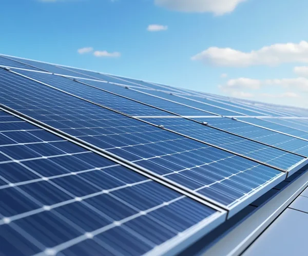 Photovoltaik Solarpanels auf Dach